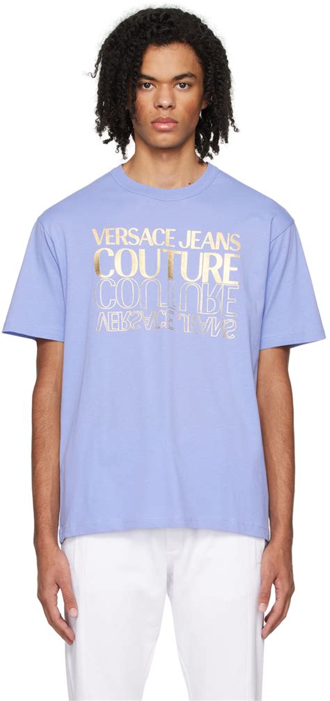 versace jeans blue t shirt|Versace Jeans couture outlet usa.